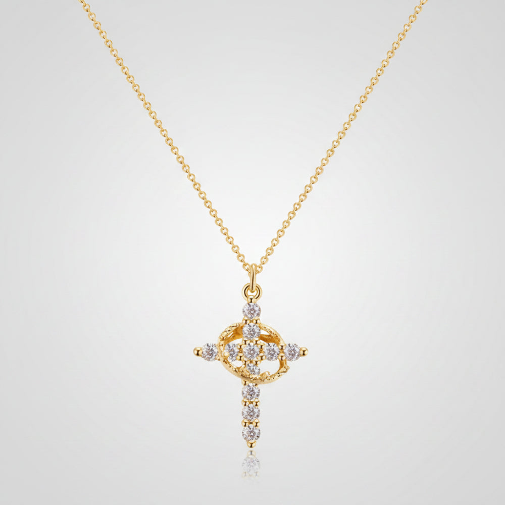 Elegant Faith-Inspired Cross Pendant Necklace for Mom