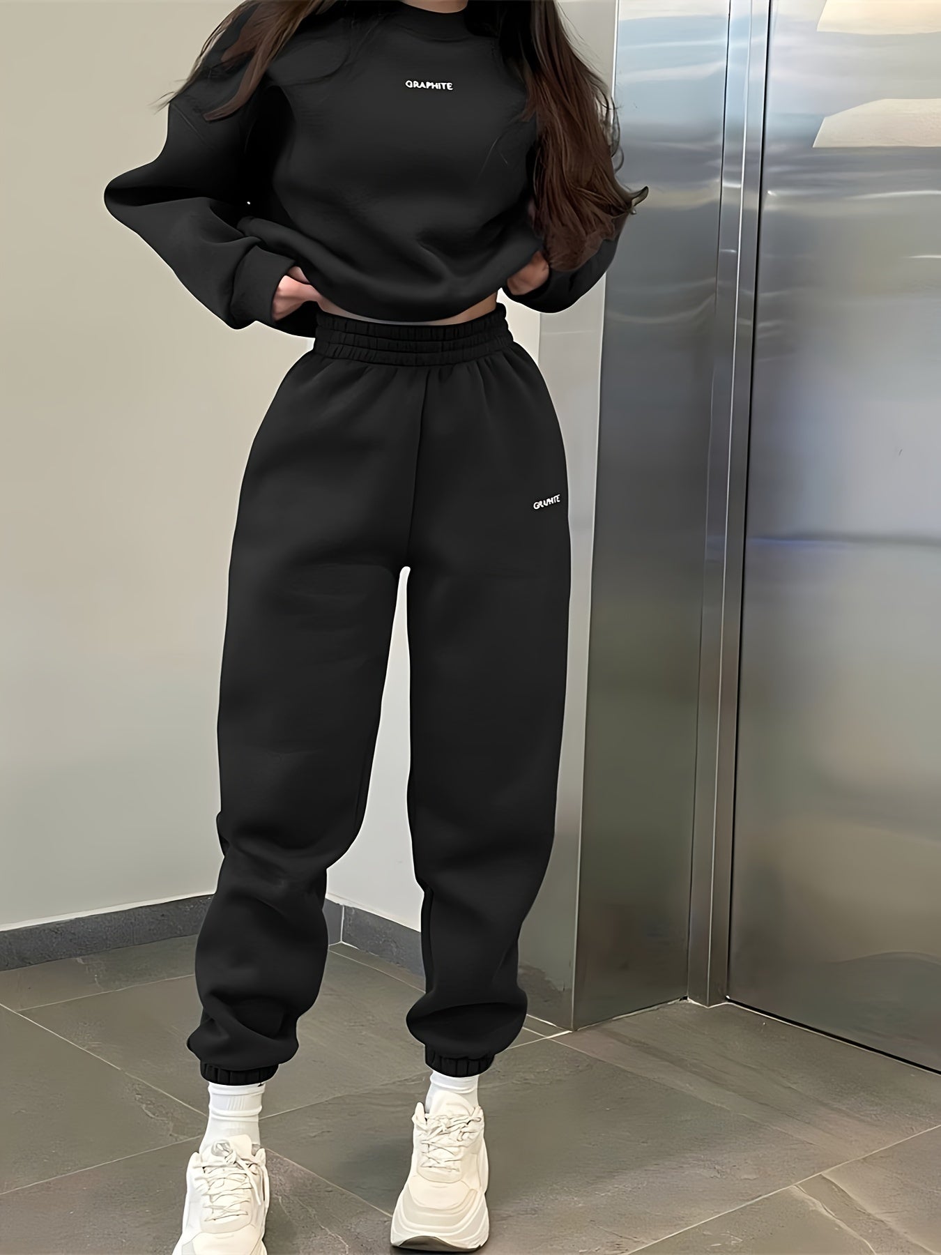 Women's Tracksuit Set | Stretchy Fit | All-Season Comfort | Polyester