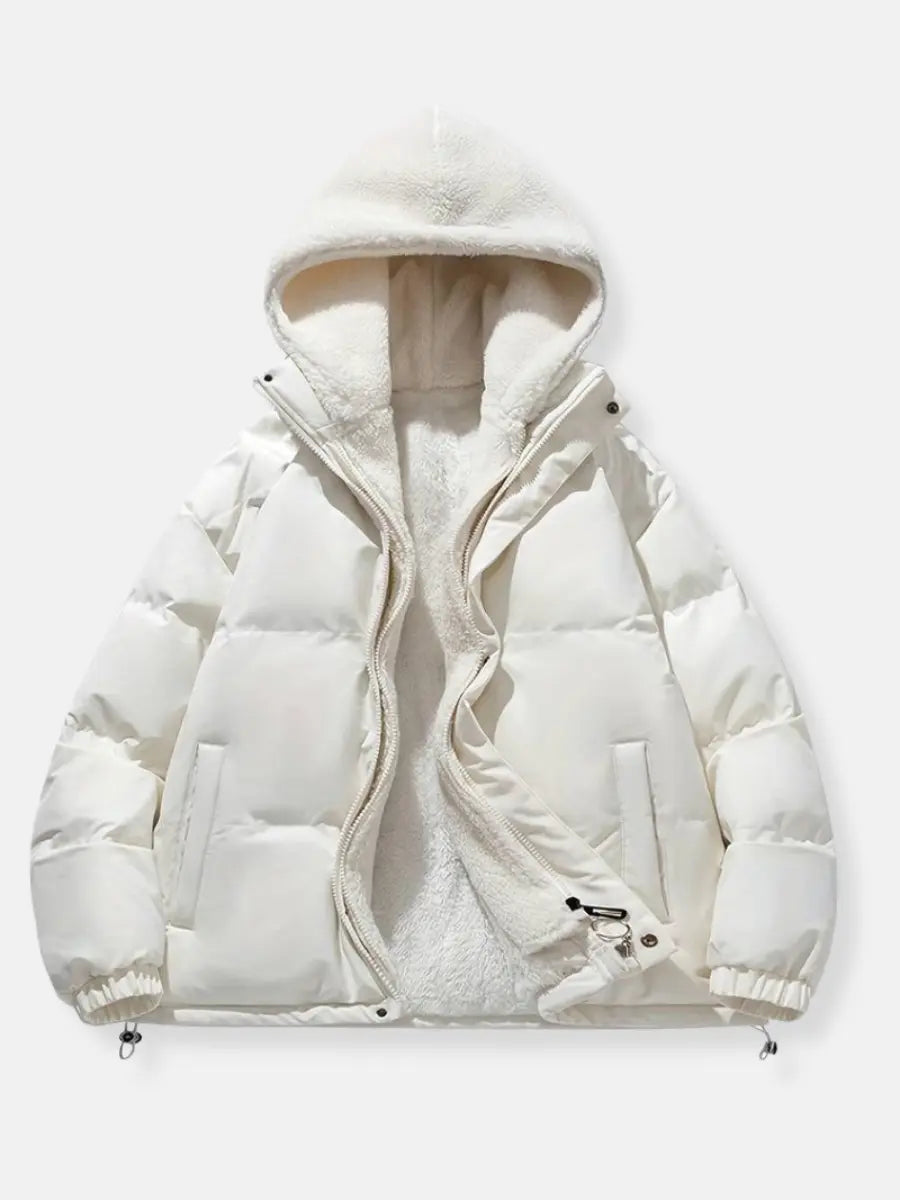 Winter Jacket | Quilted | Adjustable Hood Warmth | Fleece Lining