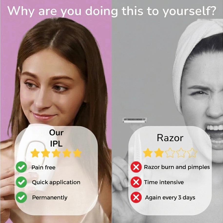 Hair Removal Device with IPL Technology | 5 Power Settings | Body & Bikini Use at Home