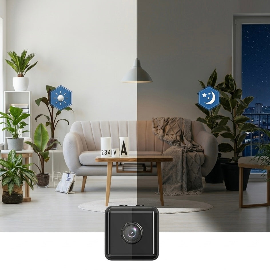 Indoor WiFi Security Camera - 1080P HD, Night Vision, 150° Viewing Angle