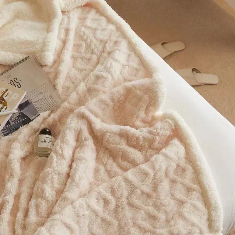Lambswool Blanket | Thick Warmth | Cozy Winter Comfort | Wool