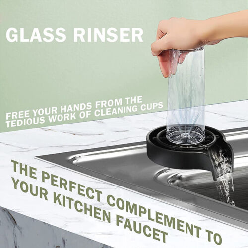 Effortless Cup and Glass Rinsing System