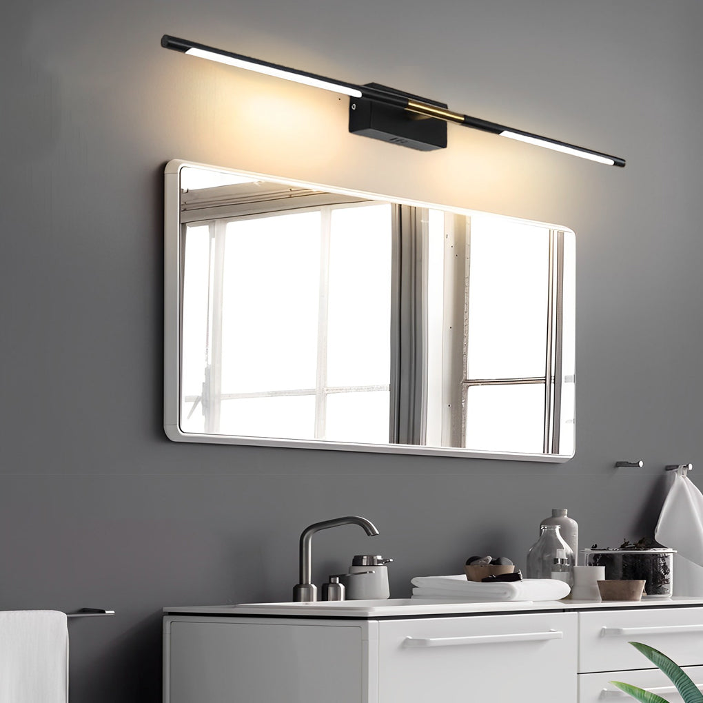 23.6''/39.4'' Linear LED Bath Light Bar - Wall Mounted Vanity Light with Taavita Finish and Acrylic Shade