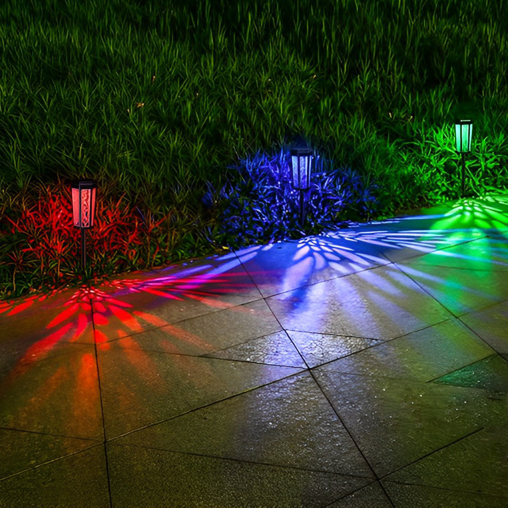 1 Pc Taavita Waterproof Intelligent LED Color Changing Solar Lights Outdoor Lamp