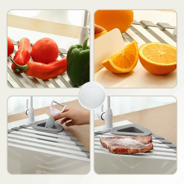 Corner Kitchen Organizer in Triangular Shape – Direct Sink Drainage