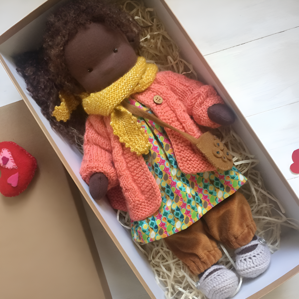 Enchanting Natural Fabric Companion Doll