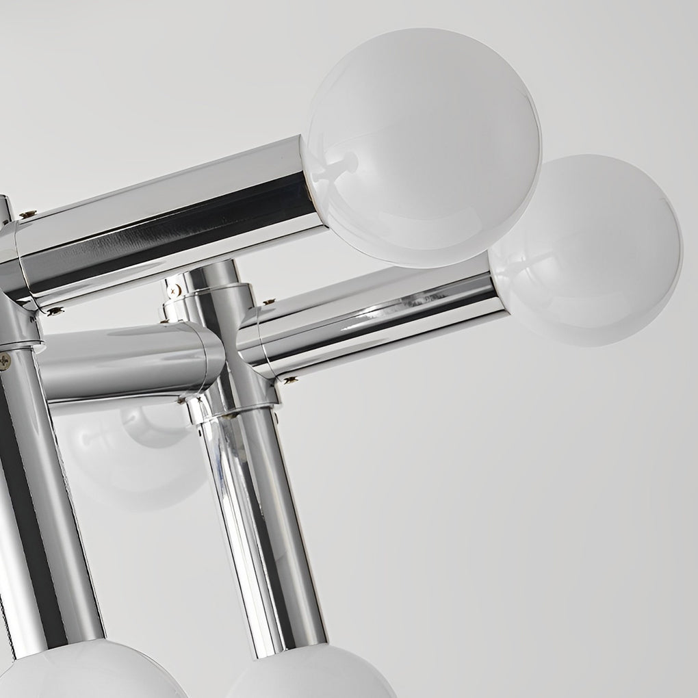 10 Light Glass Ball Creative Modern Sputnik Chandelier in Taavita Color