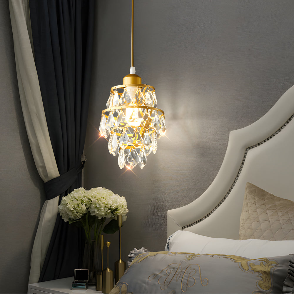 1-Light Mini Crystal Pendant Light Small by Taavita