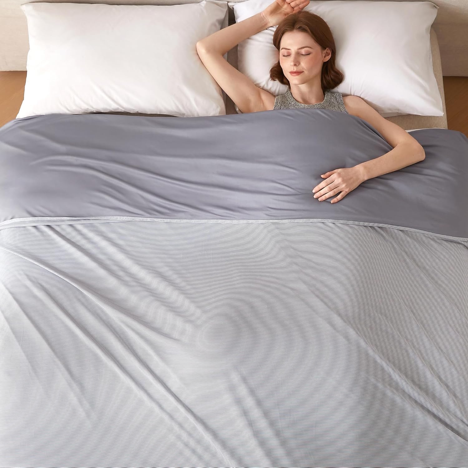 Breathable Cooling Blanket for Hot Sleepers – Lightweight Summer Throw