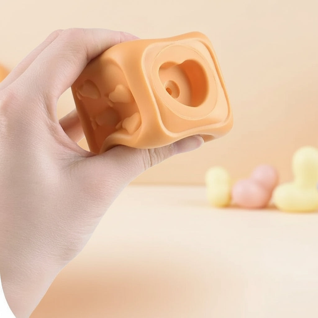 Colorful Stacking and Teething Cubes for Infants