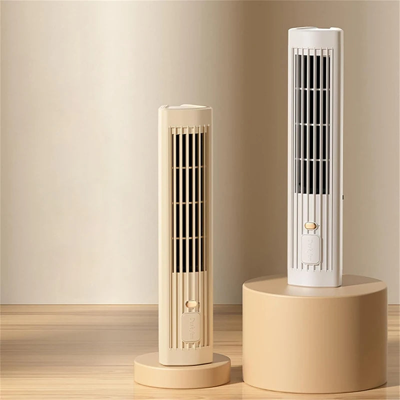 Portable Tower Fan with USB Rechargeable Air Conditioning