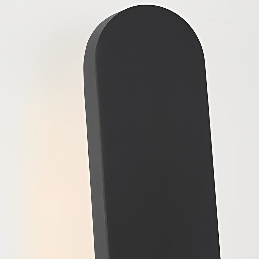12 in. High Matte Black Aluminum Armed LED Outdoor Wall Light by Taavita