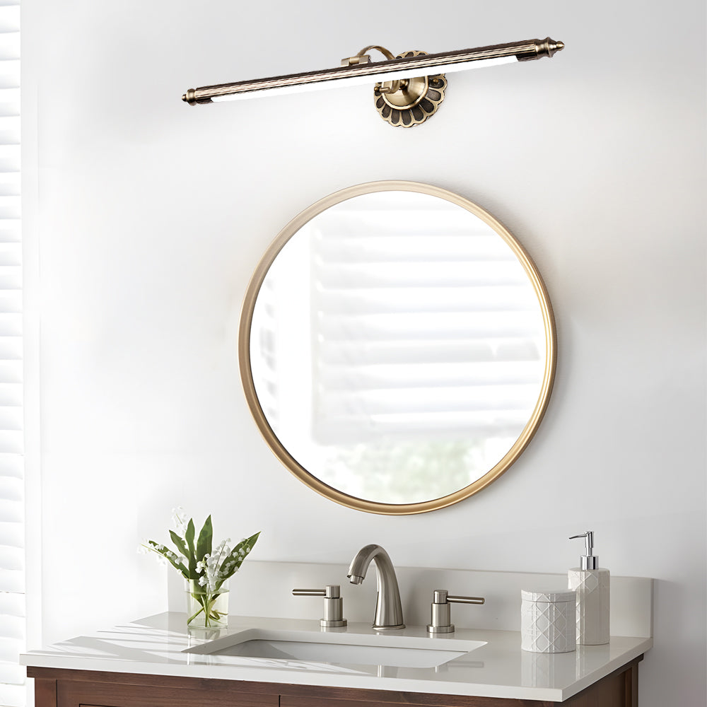 1-Light Linear Metallic Vanity Bath LED Light