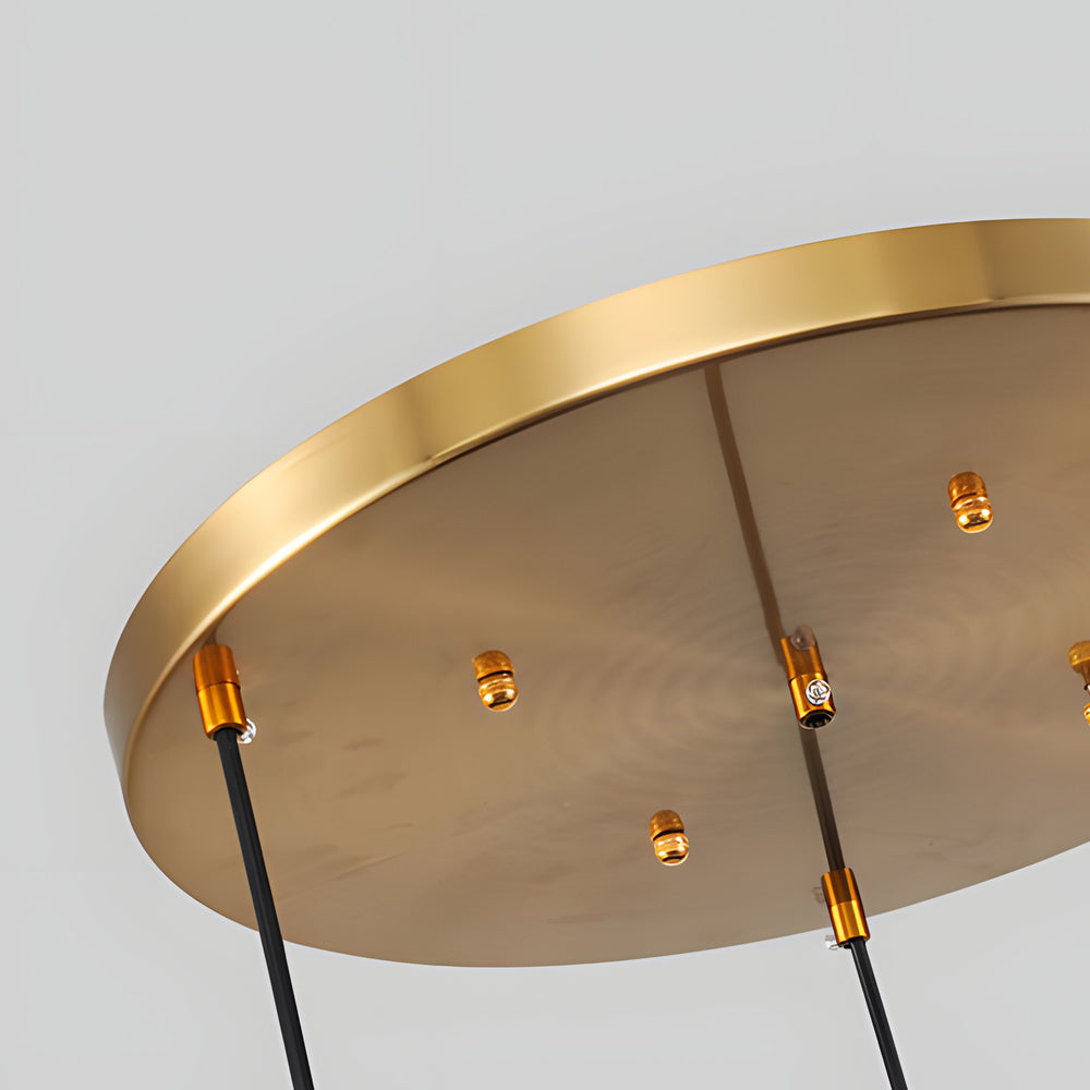 1-Light Modern Clear Glass Globe Pendant Light Hanging Fixture