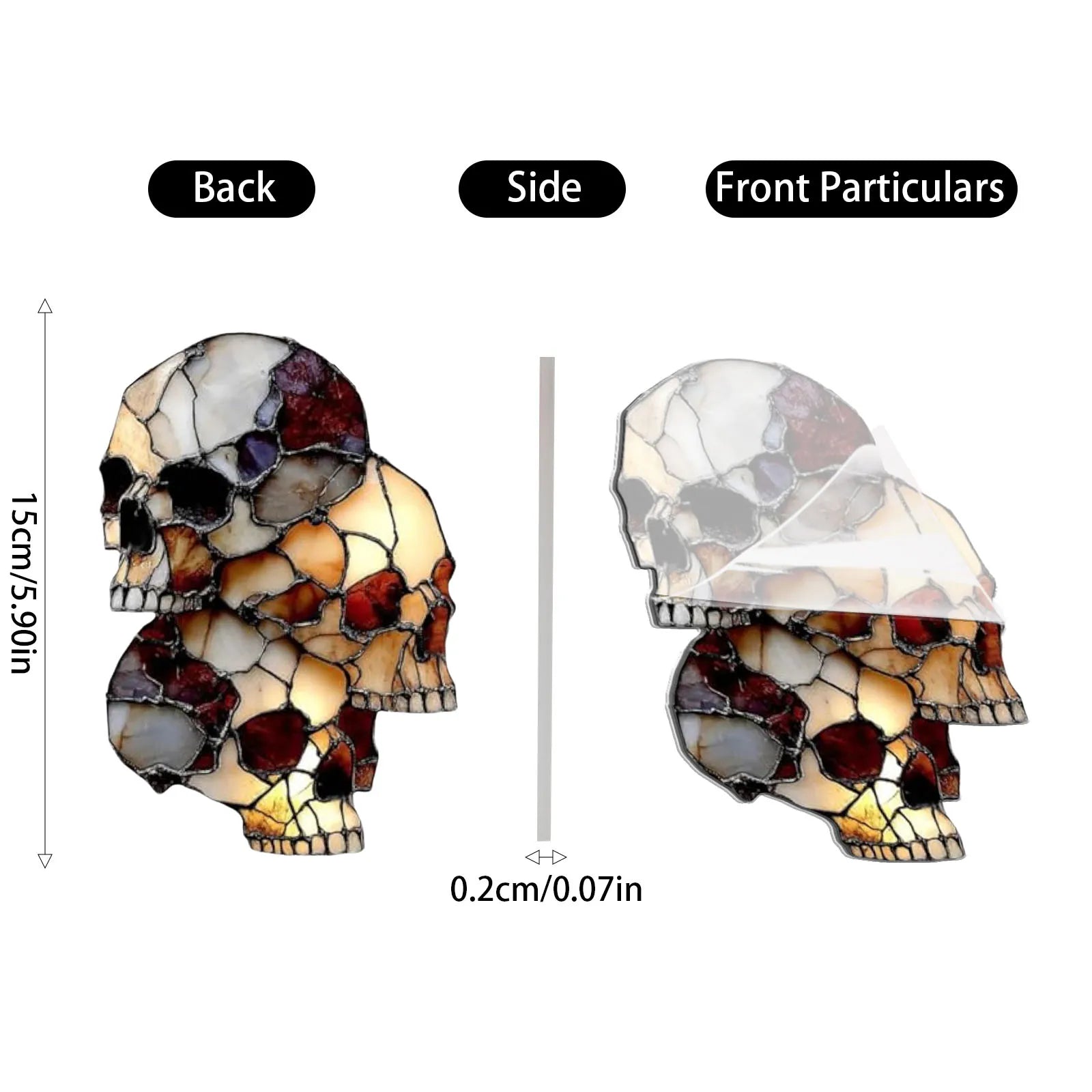 Skull Decoration for Halloween - Hanging Skeleton Head