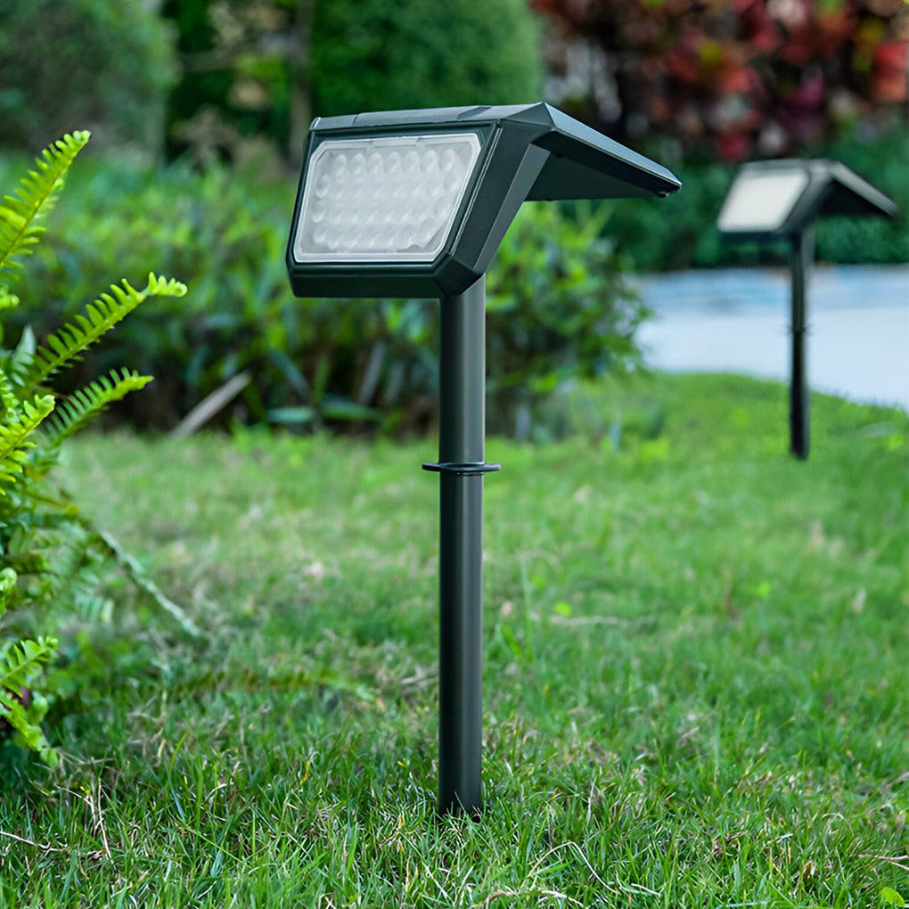 2PCS Taavita Solar Lights Outdoor Waterproof IP65 Black Modern LED Lawn Lamp
