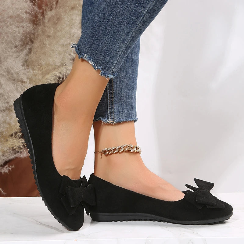 Women's Slip-On Flat Loafers | Orthopedic Support & Synthetic Leather | Breathable Lining | Year-Round Comfort