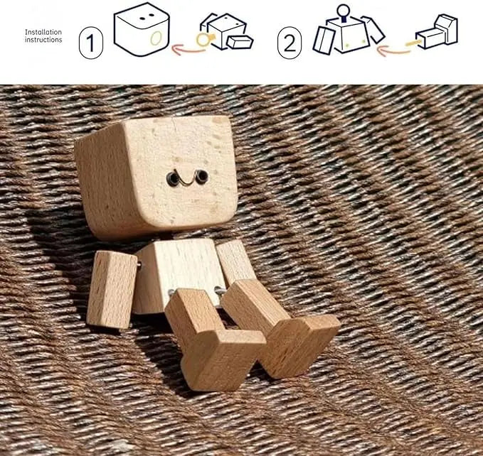 Wooden Rocking Figure — Handmade Buddy for Happy Car Journeys
