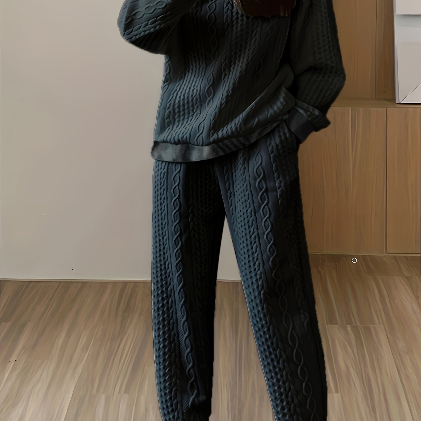 Crew Neck Sweater | Solid Color | Breathable Comfort | Polyester