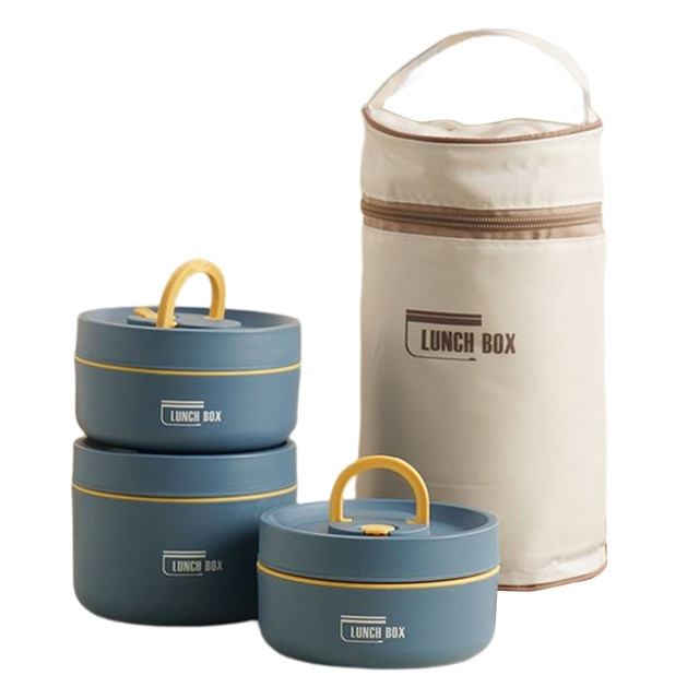 Nivaro — Insulated Stainless Steel Lunchbox with Leak-Proof Bag