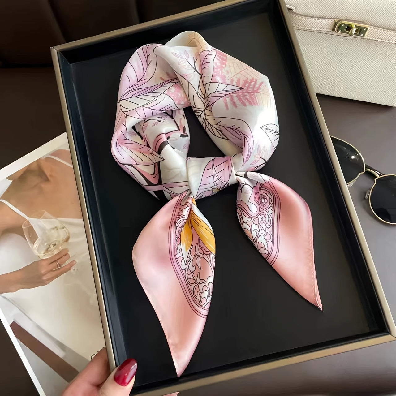 Square Scarf | Lightweight | Breathable Comfort | Polyester