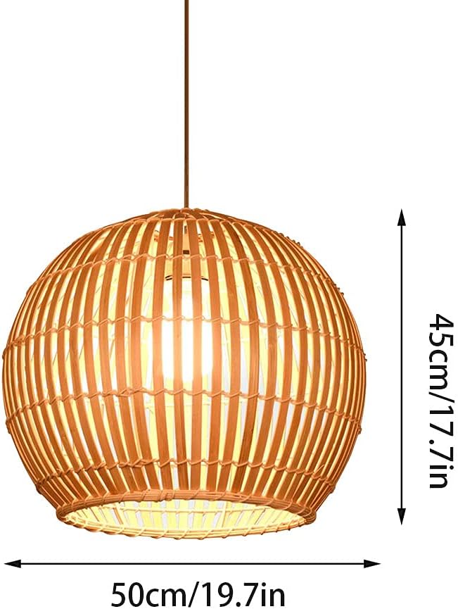Lumora — Handwoven Bamboo Pendant Light with Adjustable Cord