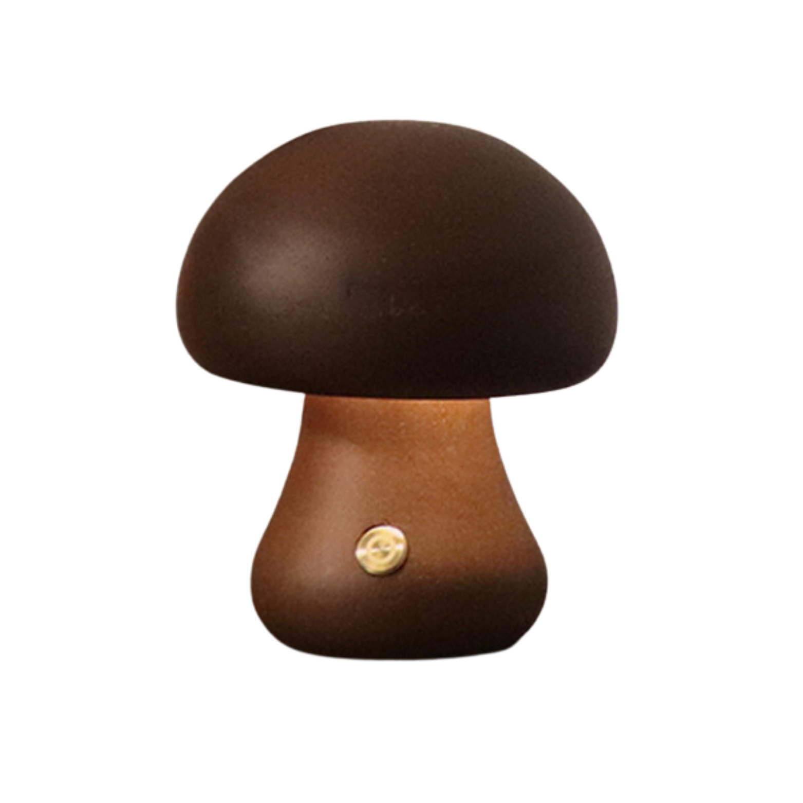 Taavita - LED Night Light Wooden Mushroom with Touch Sensor & Dimmable Brightness