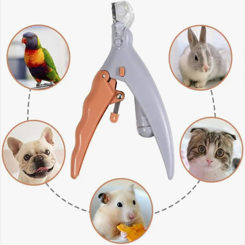 LED Light Pet Nail Clippers – Stainless Steel Blade, Replaceable