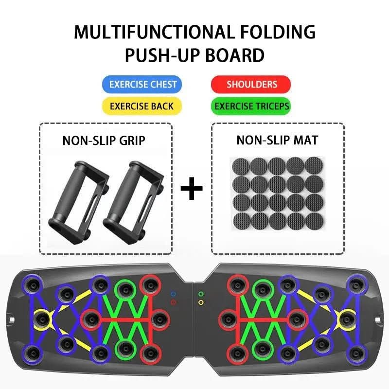FlexiFit 14-Function Push-Up Training Board for Home Workouts
