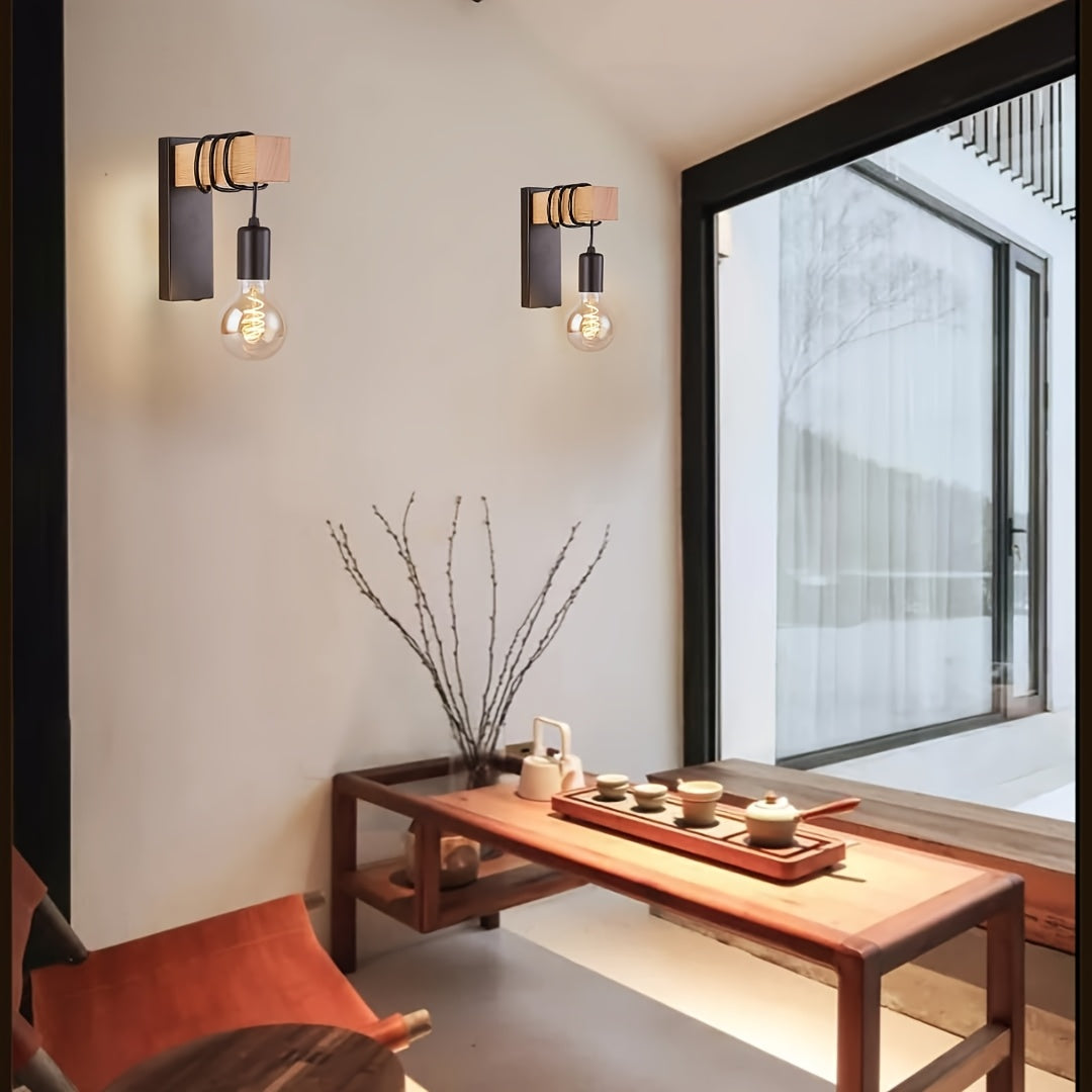 Sleek Urban Wall Light Fixture with E27 Bulb Socket