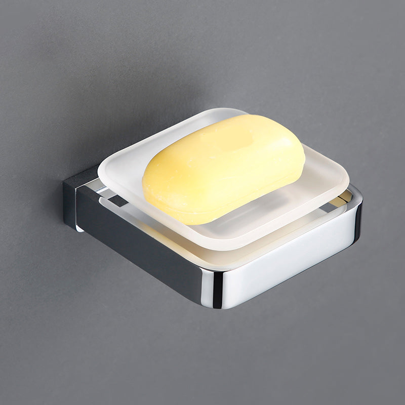 5-Piece Bathroom Hardware Set Modern Polished Chrome Bathroom Set Clearhalo 'Bathroom Hardware Sets' 'Bathroom Hardware' 'Bathroom Remodel & Bathroom Fixtures' 'bathroom_hardware_sets' 'Home Improvement' 'home_improvement' 'home_improvement_bathroom_hardware_sets' 7033629