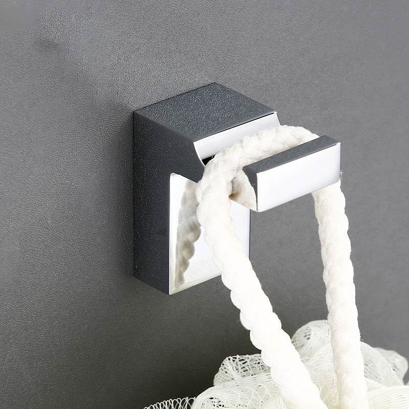 5-Piece Bathroom Hardware Set Modern Polished Chrome Bathroom Set