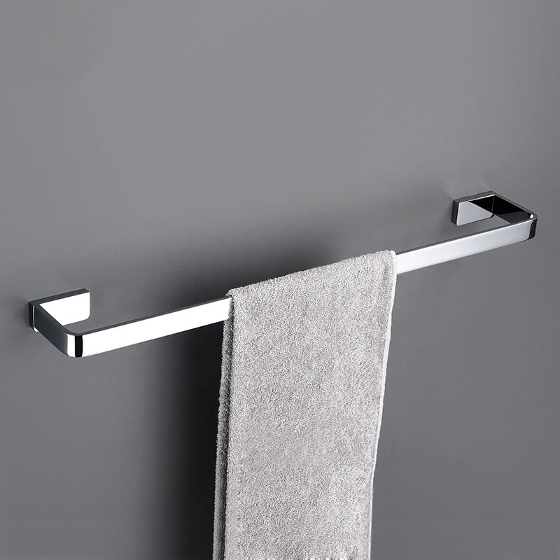 5-Piece Bathroom Hardware Set Modern Polished Chrome Bathroom Set Clearhalo 'Bathroom Hardware Sets' 'Bathroom Hardware' 'Bathroom Remodel & Bathroom Fixtures' 'bathroom_hardware_sets' 'Home Improvement' 'home_improvement' 'home_improvement_bathroom_hardware_sets' 7033631