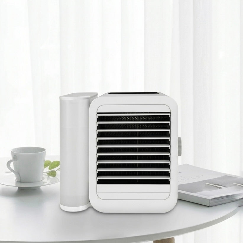 USB-Powered Mini Air Conditioner with 1000ml Tank and 99 Speed Settings