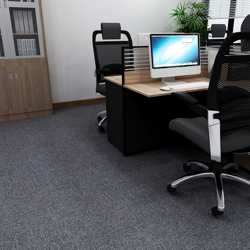 Indoor Carpet Tile Non-Skid Glue Down Install Carpet Tiles with Waterproof Light Brown/ Khaki Asphalt Clearhalo 'Carpet Tiles & Carpet Squares' 'carpet_tiles_carpet_squares' 'Flooring 'Home Improvement' 'home_improvement' 'home_improvement_carpet_tiles_carpet_squares' Walls and Ceiling' 7044139