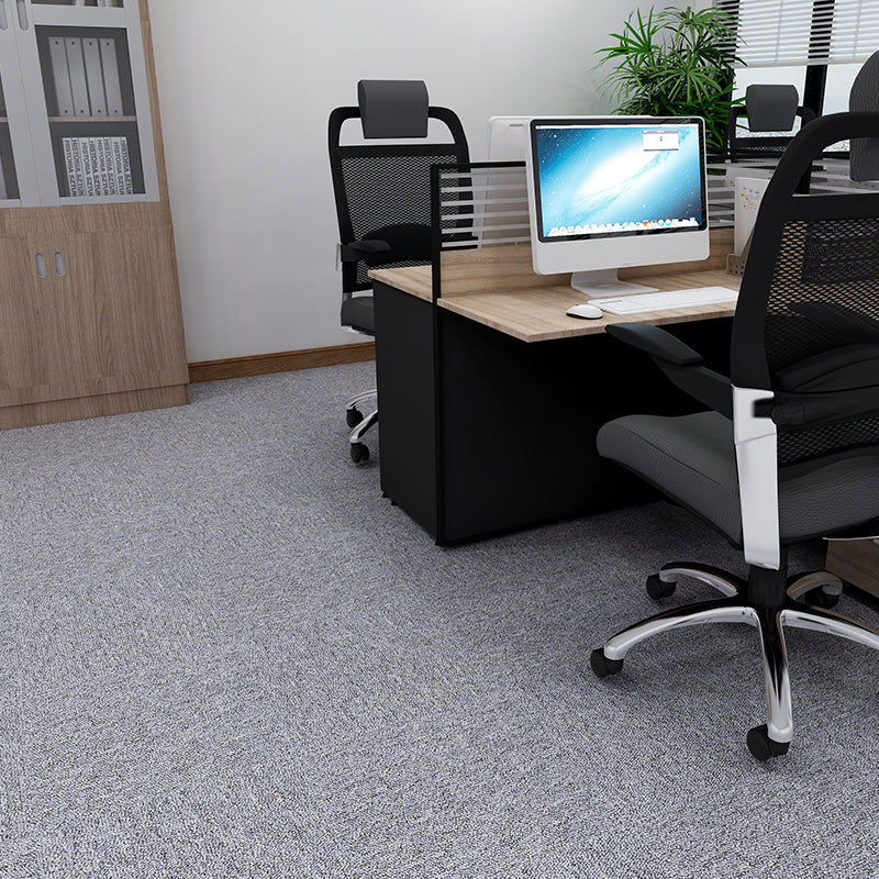 Indoor Carpet Tile Non-Skid Glue Down Install Carpet Tiles with Waterproof Dark Blue-White Asphalt Clearhalo 'Carpet Tiles & Carpet Squares' 'carpet_tiles_carpet_squares' 'Flooring 'Home Improvement' 'home_improvement' 'home_improvement_carpet_tiles_carpet_squares' Walls and Ceiling' 7044131