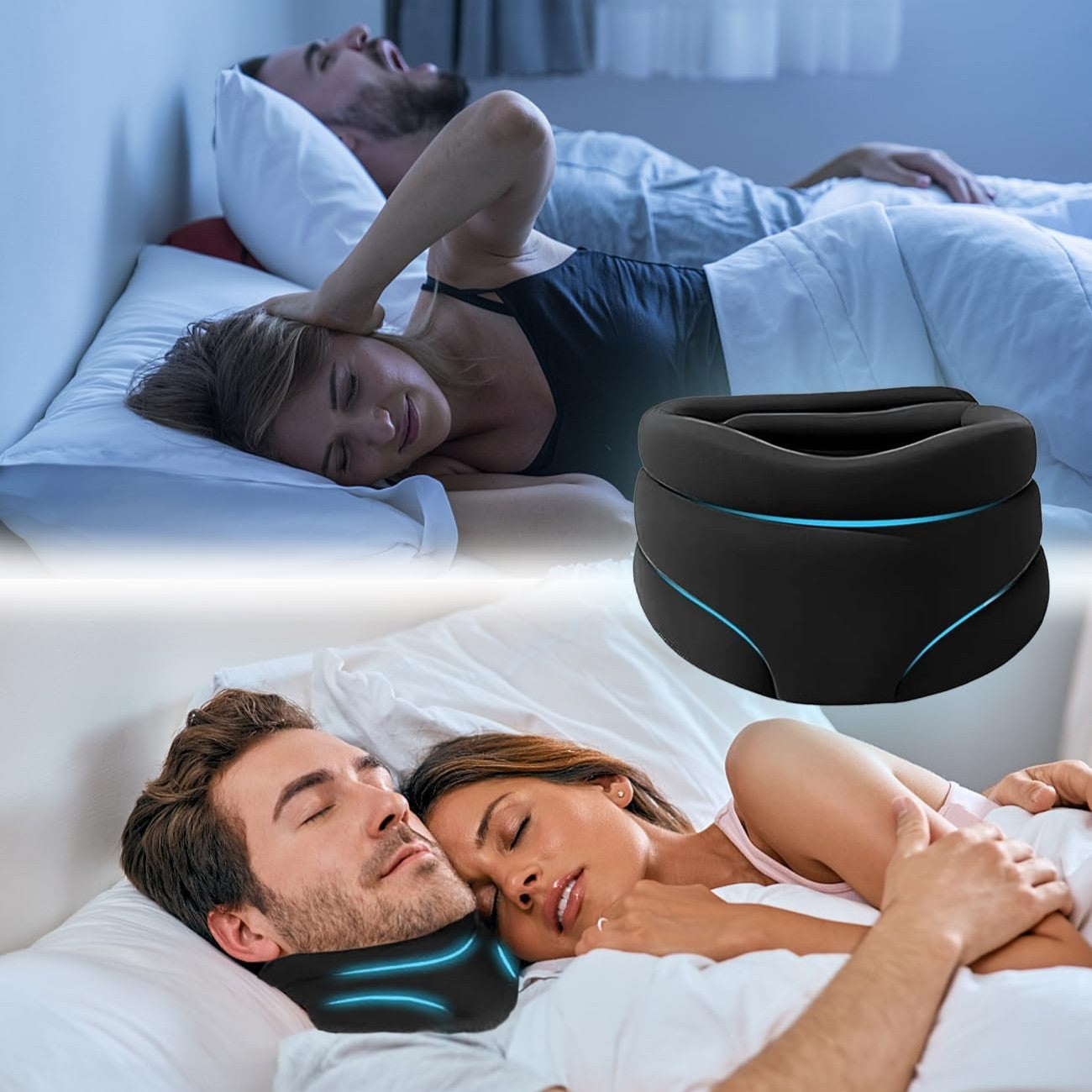 Ergonomic Sleep Enhancer Pillow for Snore-Free Nights