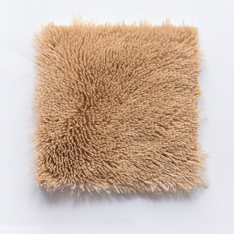 Basic Carpet Tiles Solid Color Shag Square Bedroom Carpet Tiles Grey Clearhalo 'Carpet Tiles & Carpet Squares' 'carpet_tiles_carpet_squares' 'Flooring 'Home Improvement' 'home_improvement' 'home_improvement_carpet_tiles_carpet_squares' Walls and Ceiling' 7127378