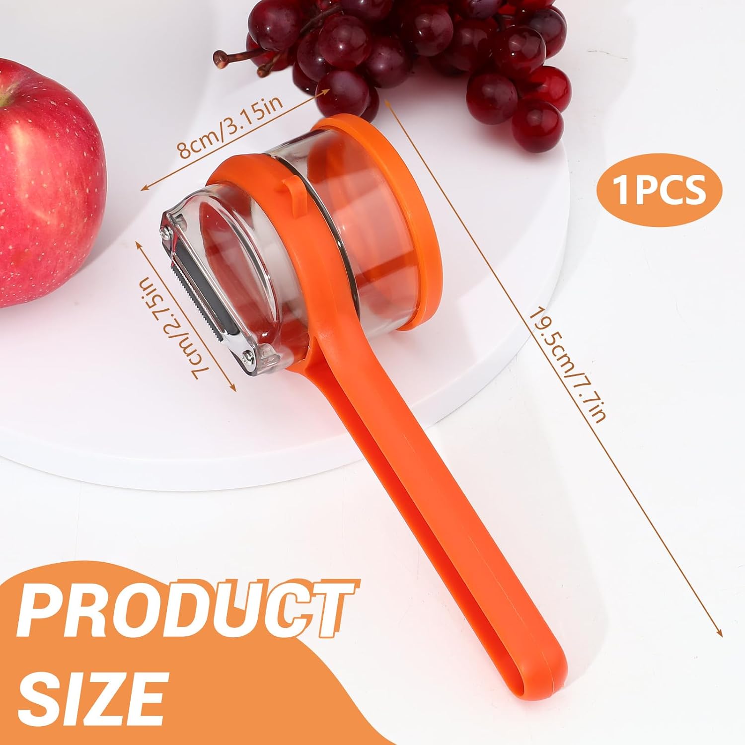 Effortless Fruit and Vegetable Peeler with Dual Blades