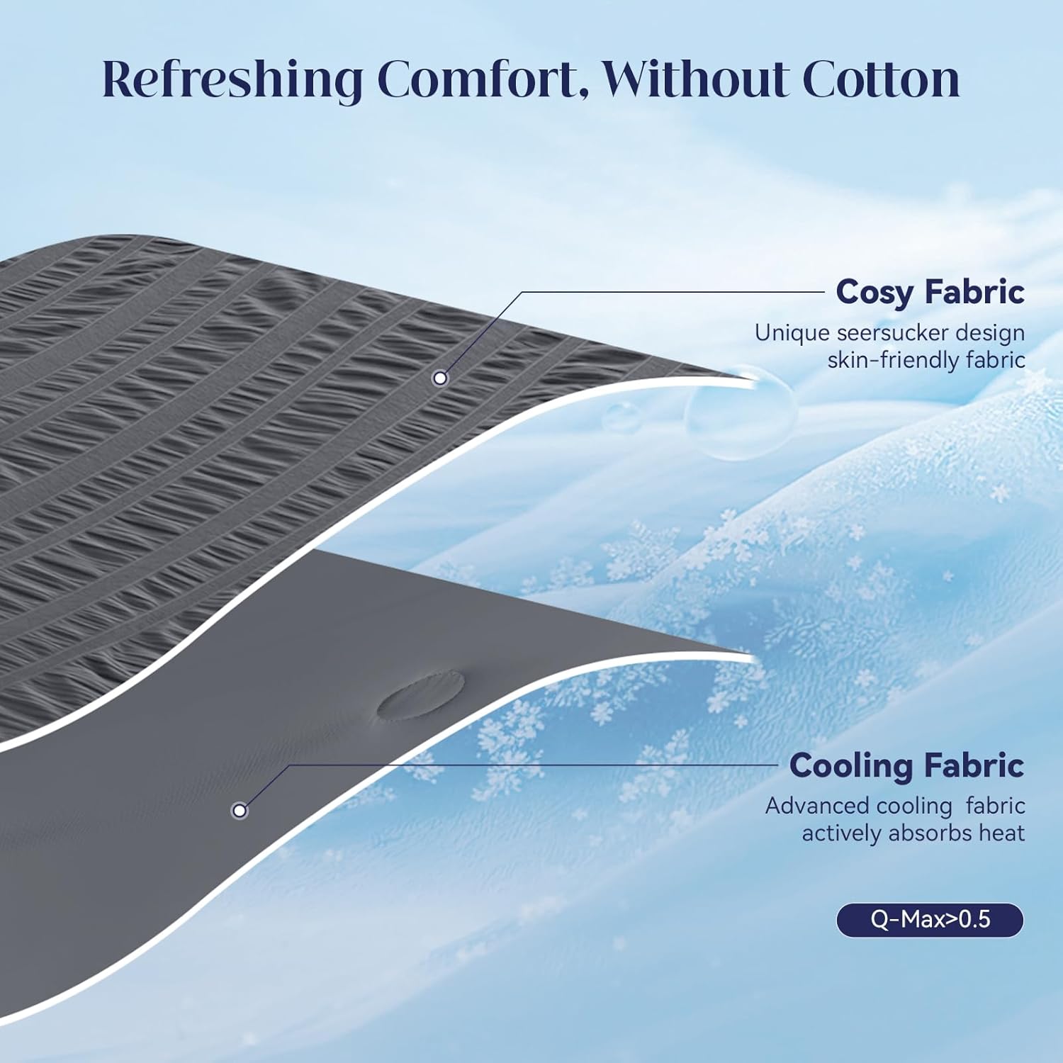 Lightweight Cooling Blanket with Dual-Sided Design for Warm Sleepers