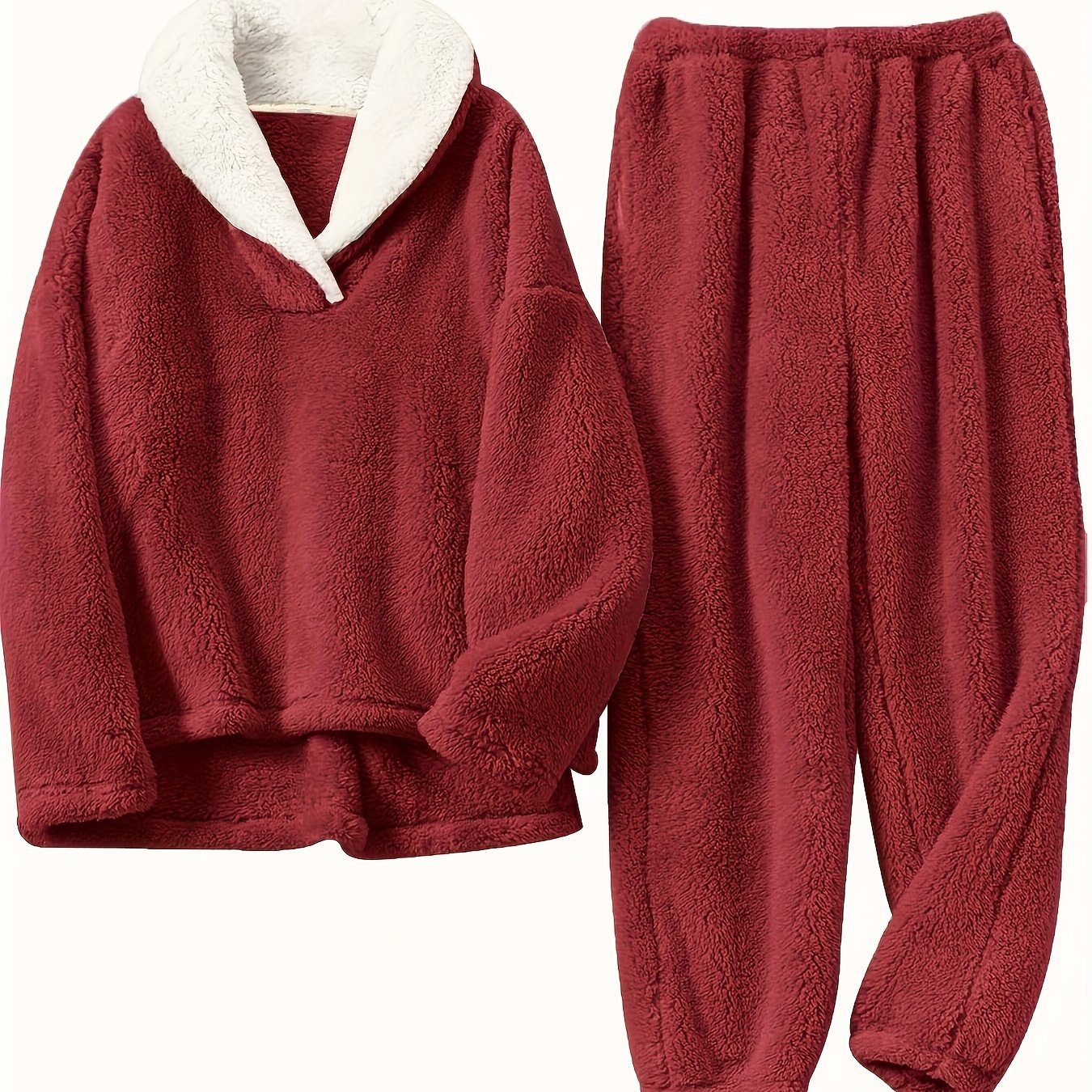 Thermal Pajama Set | Soft & Warm | Cozy Fall Winter Comfort | Polyester