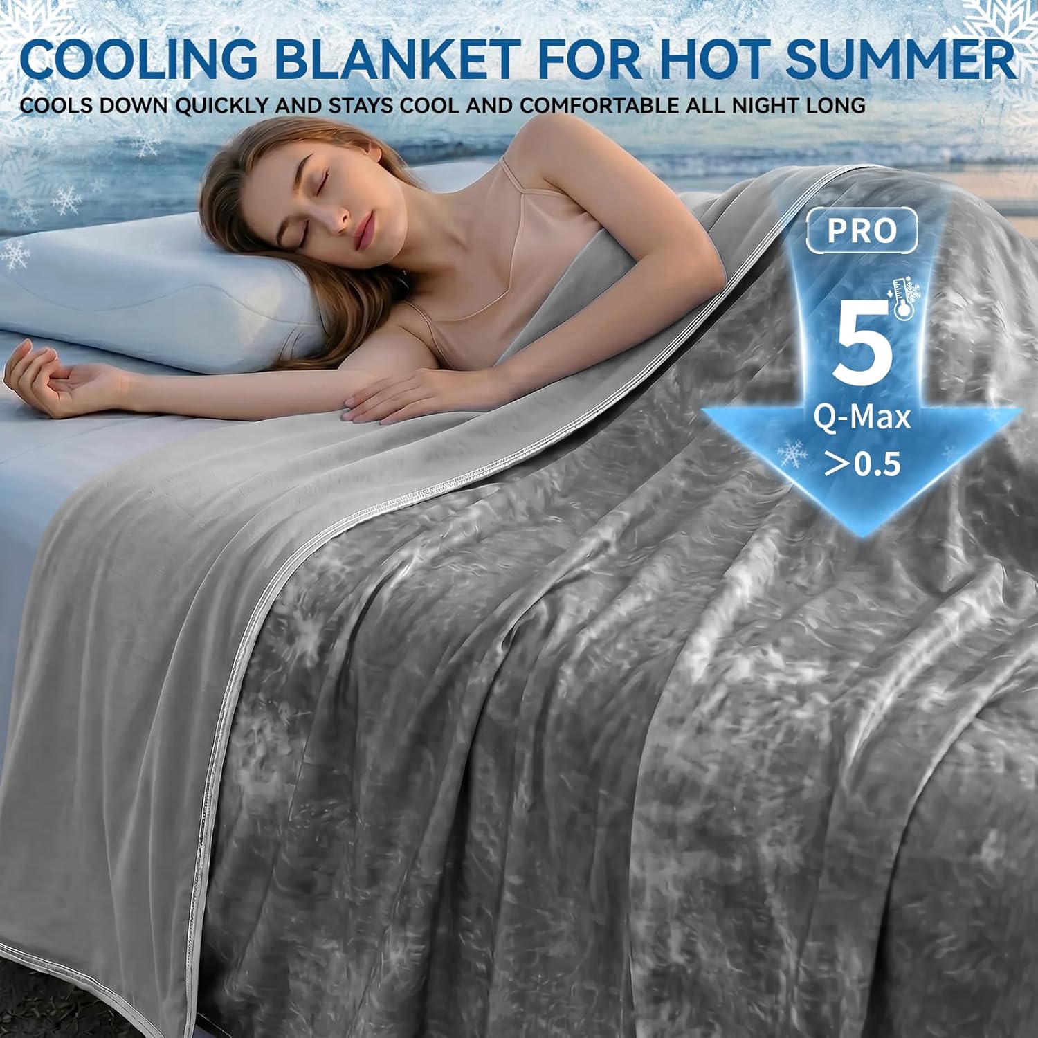 Cooling Throw Blanket for Hot Sleepers – Lightweight Summer Comfort