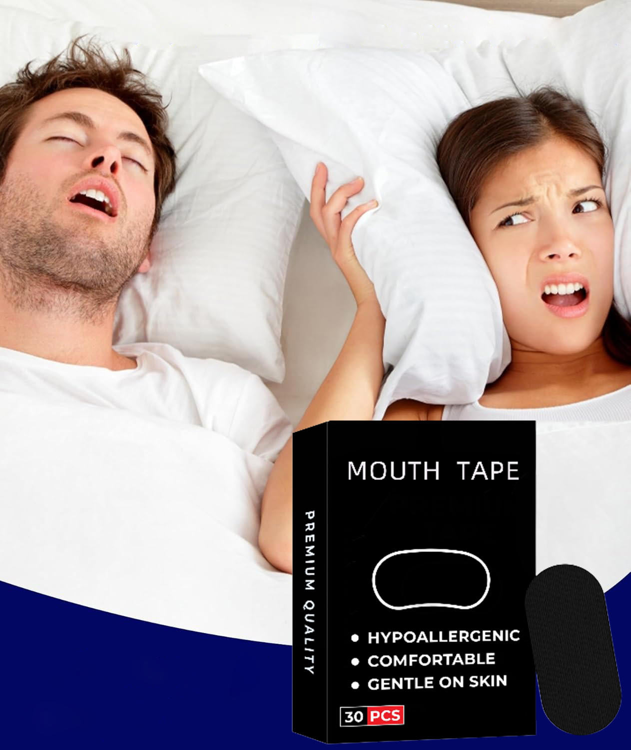 Nose Patch for Breathing Correction to Reduce Snoring