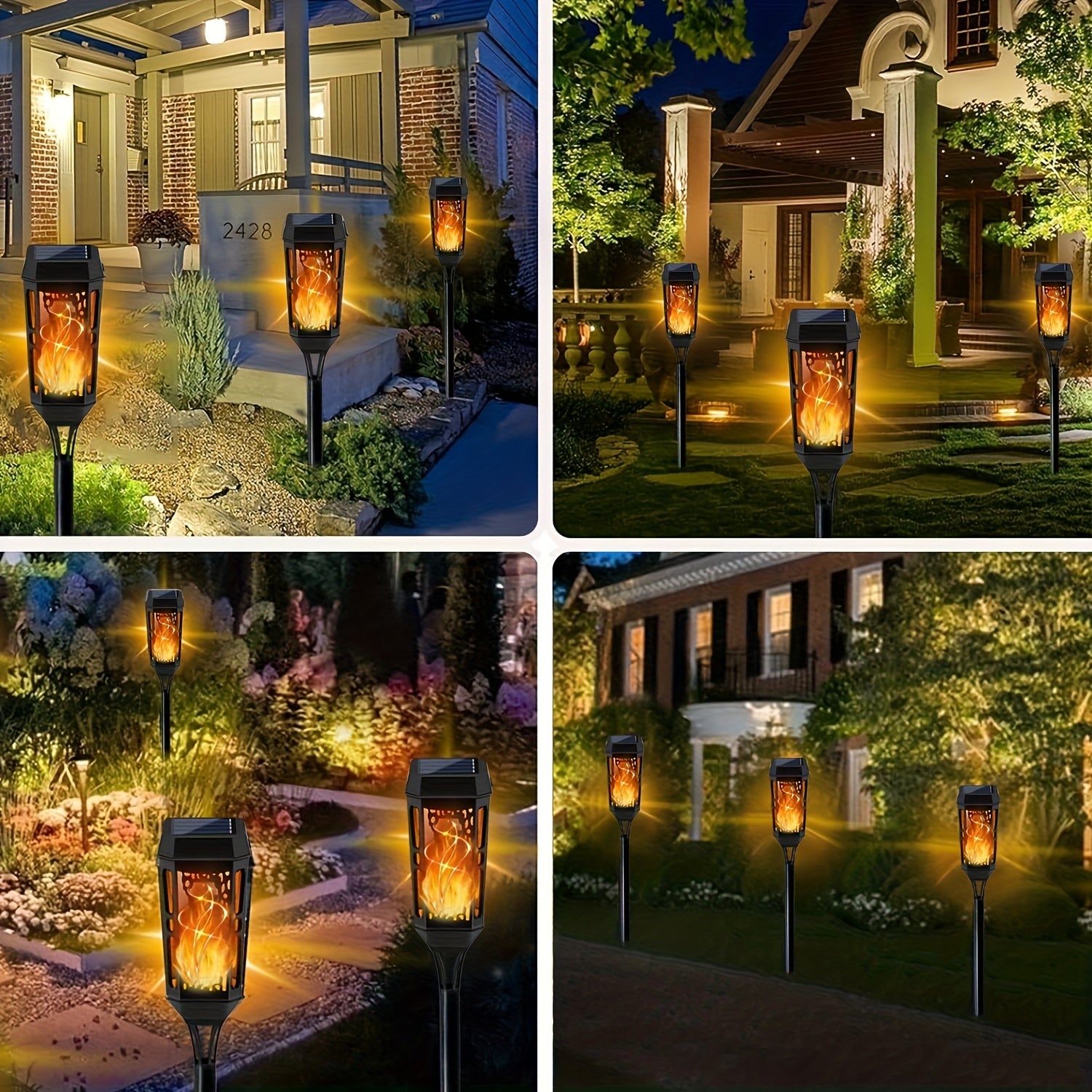 Solar-Powered Outdoor LED Garden Lights for Halloween Decor