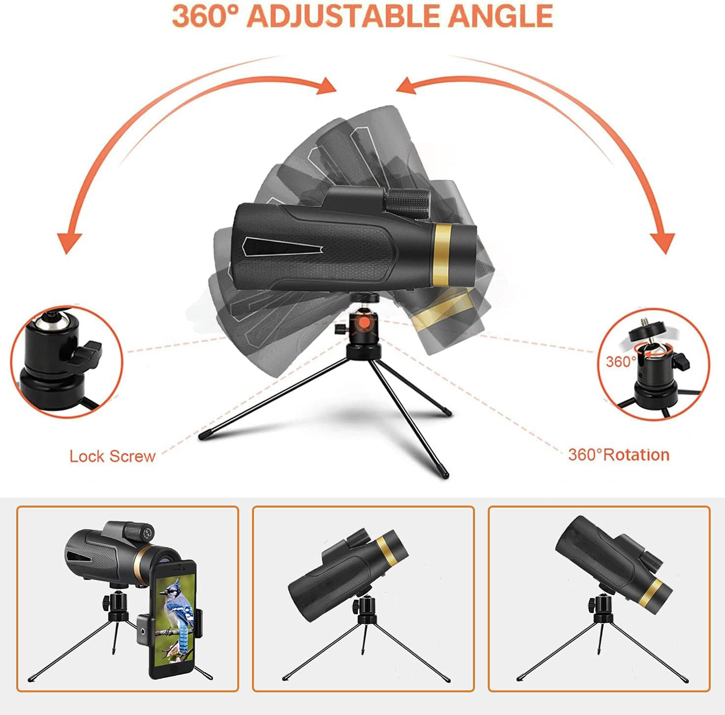 Compact High-Power Telescope for Outdoor Adventures