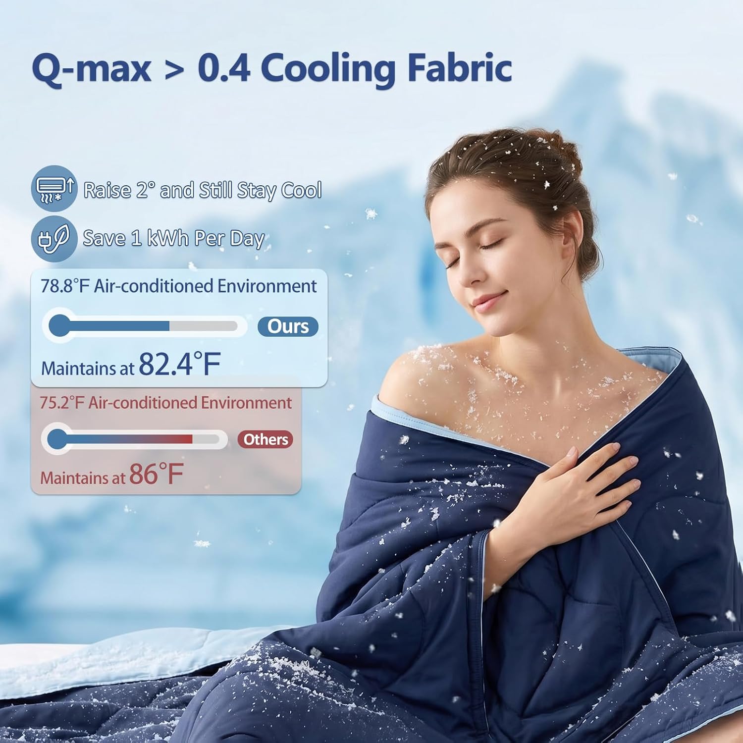 Reversible Queen Size Cooling Comforter – Lightweight and Washable Bedding