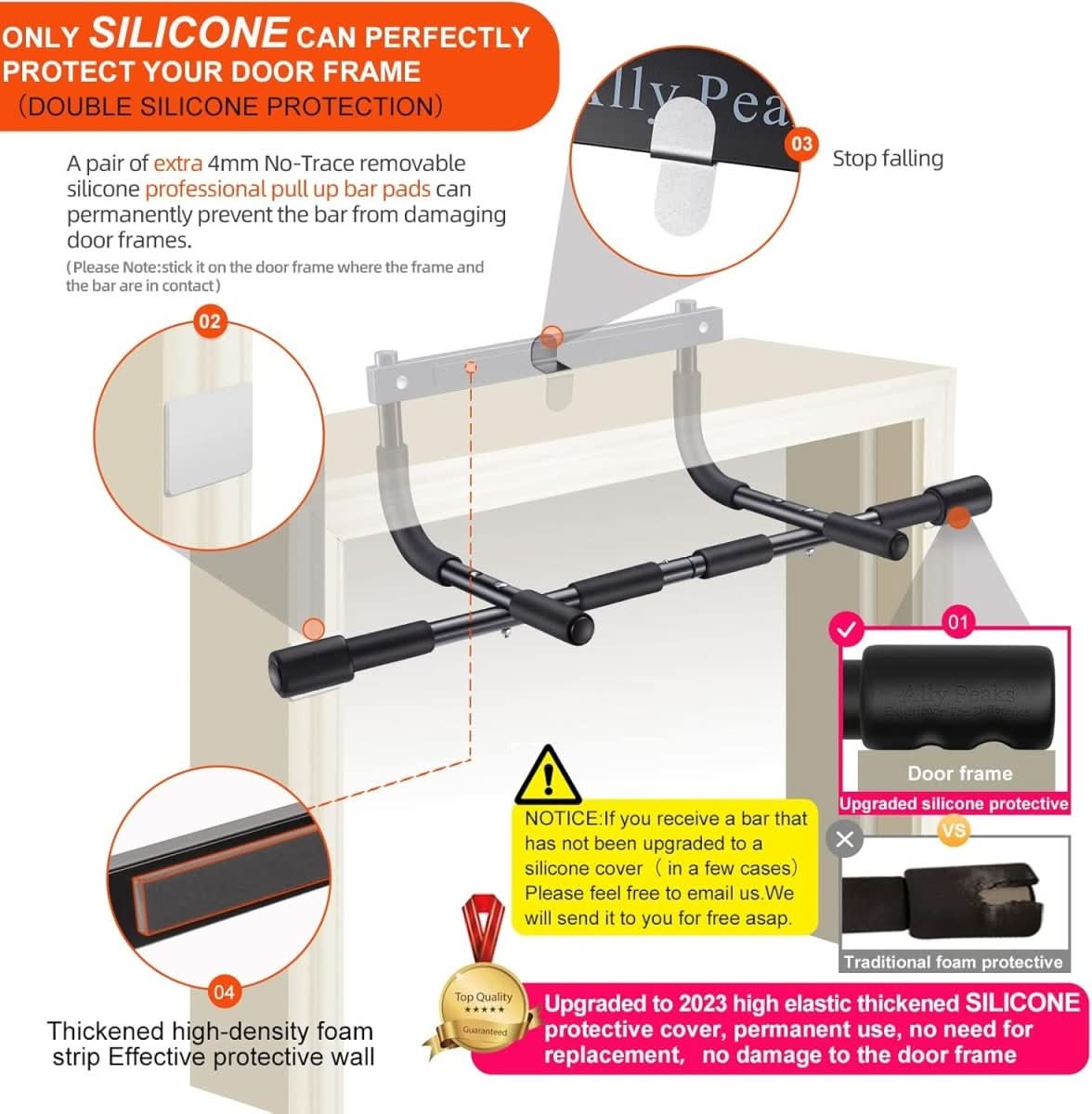 SturdyFit Doorway Pull-Up Bar, 200 Kg Weight Capacity