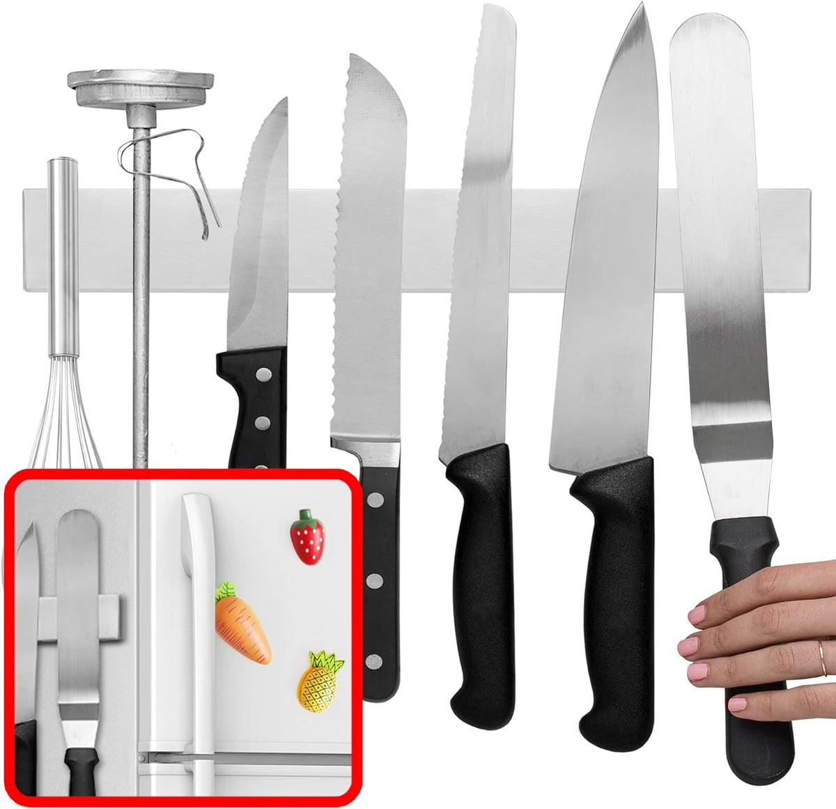 14-Inch Magnetic Tool Organizer for Kitchen & Home