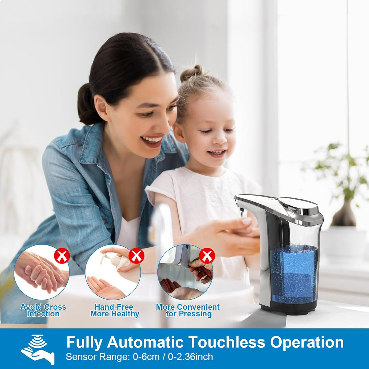 Touchless Automatic Soap Dispenser for Kitchen and Bath
